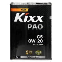 Kixx масло моторное PAO C5 0W-20 (4л) (1) L204444TR1