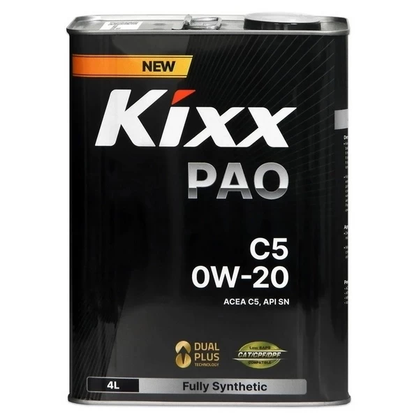 Kixx масло моторное PAO C5 0W-20 (4л) (1) L204444TR1