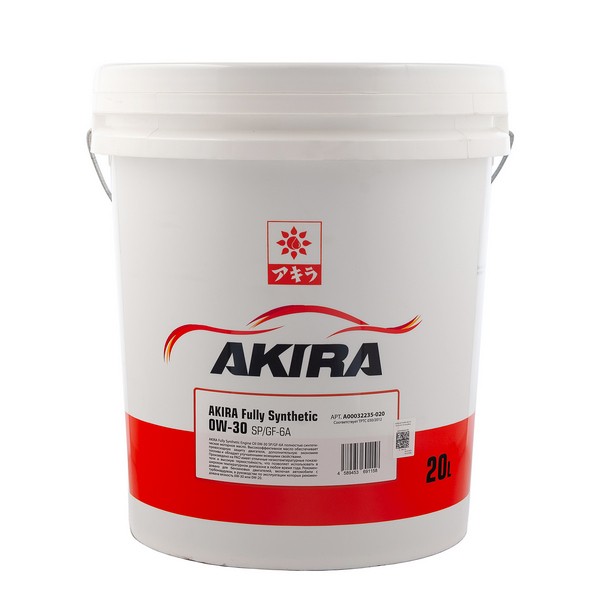 Масло моторное AKIRA ENGINE OIL FS 0W-30 SP/GF-6A (20л) A00032235-020