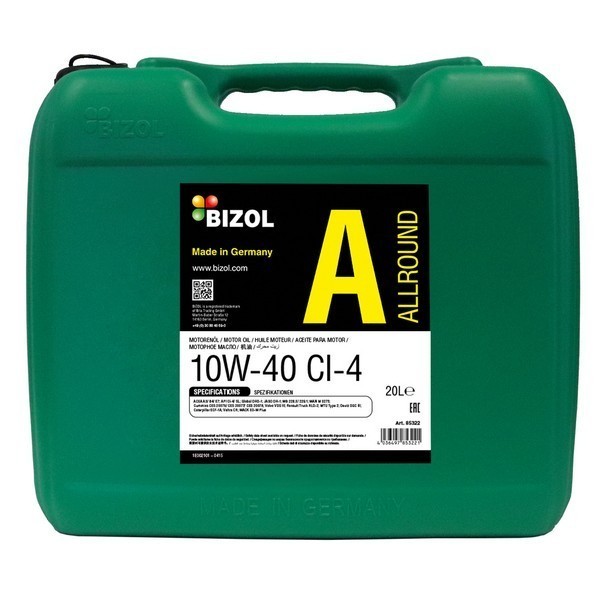 BIZOL Моторное масло Allround 10W-40 CI-4 (20л) 85322