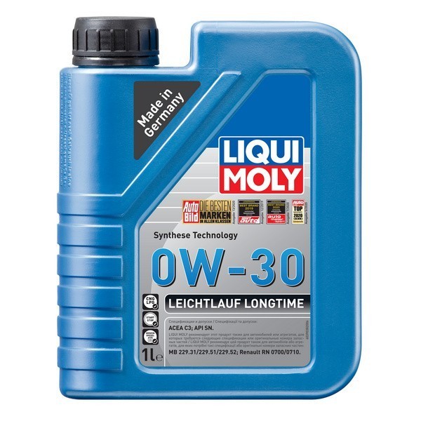 LIQUI MOLY Leichtlauf Longtime 0W-30 SN, C3 Масло моторное (1л) 39038