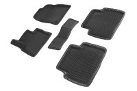 Коврики 3D EVA "РОМБ" Mazda CX5 II 2017-н.в. черные (комплект) SEINTEX 95191