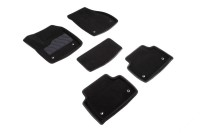 Ворсовые 3D коврики Land Rover Range Rover Evoque II 2018-н.в. черные (комплект) SEINTEX 93191
