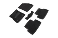 Ворсовые 3D коврики OPEL ASTRA J 2010- (Черные) комплект SEINTEX 82191