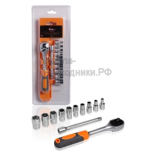 Набор головок с трещоткой 1/4 дюйма DR 72Т 12 предметов AIRLINE AT1226