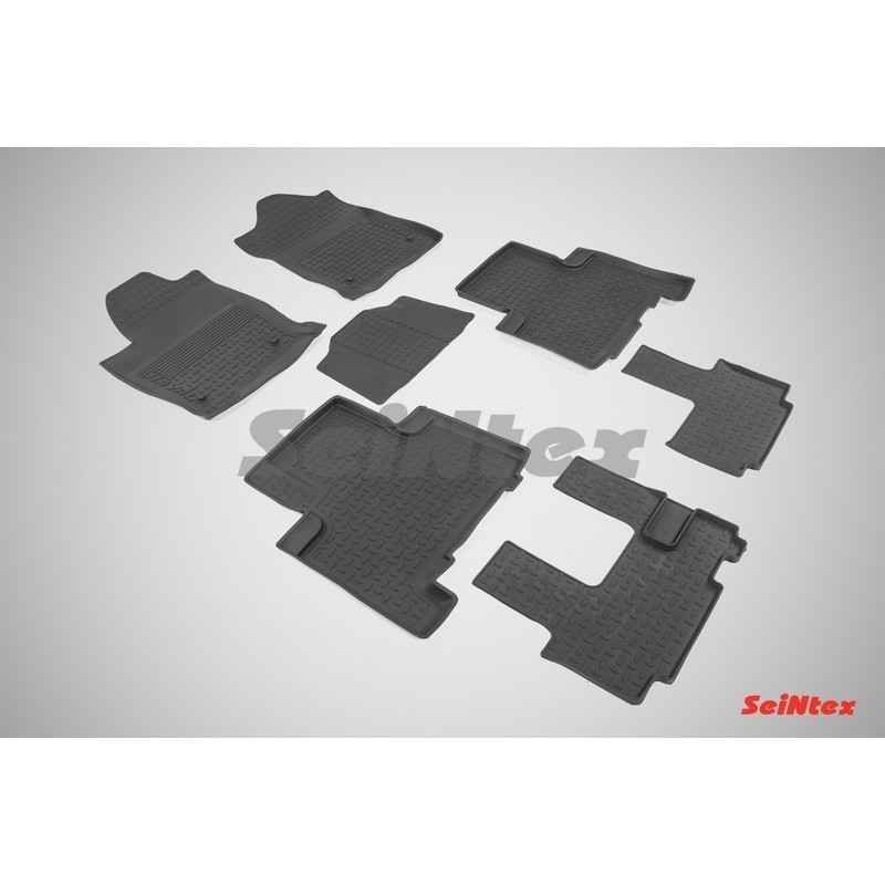 Коврики с высокими бортиками HAVAL H9 (3 ряда) 2015- (комплект) SEINTEX 86582
