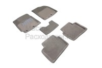 SEINTEX Ворсовые 3D коврики HYUNDAI SOLARIS 2010-2016 серые (комплект) 84721