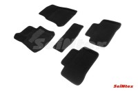 SEINTEX Ворсовые 3D коврики MERCEDES BENZ GLC-Class X253 2015- черные (комплект) 90255