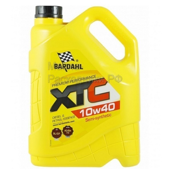 BARDAHL XTC 10W-40 A3/B4, SN/CF Масло моторное (5л) 36243