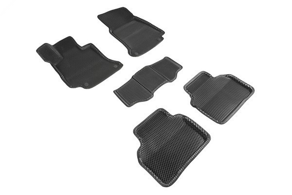 Коврики 3D EVA "РОМБ" Mercedes-Benz E-Class W213 2016-н.в. черные (комплект) SEINTEX 95317