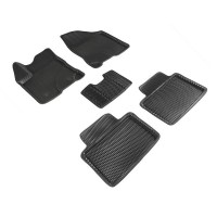 Коврики 3D EVA "РОМБ" Lada Vesta, Lada Vesta Cross 2015-н.в. черный (комплект) 95188 SEINTEX