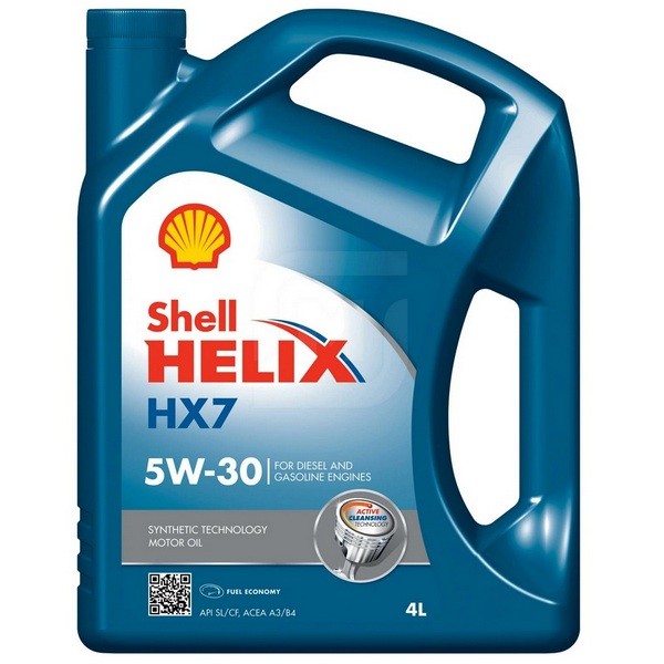 Масло моторное Shell Helix HX7 5W-30 (4л) 550040304