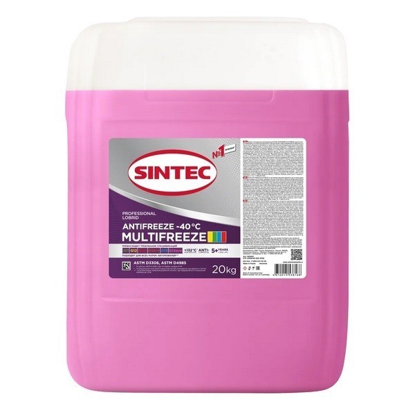 Антифриз A-40 Sintec MULTIFREEZE Violet (20кг) 800552