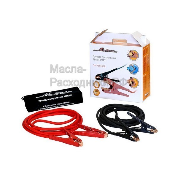 Провода прикуривания 750А EXPERT (5м, 12/24В) AIRLINE SA75005E