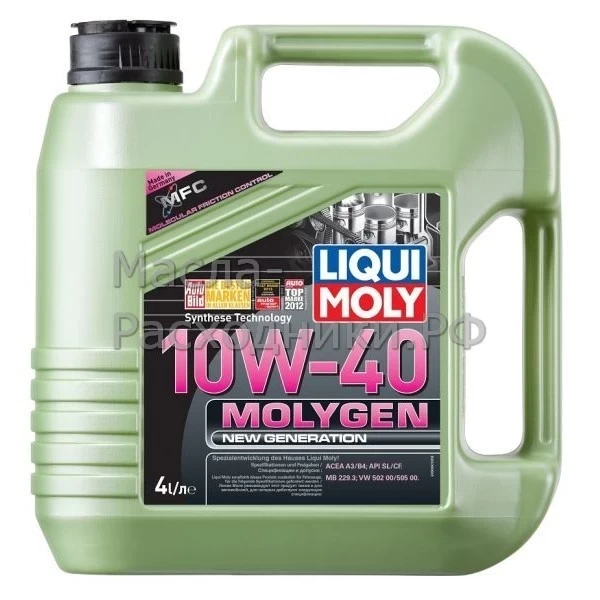Масло моторное Liqui Moly Molygen New Generation 10W-40 (4л) + LM-40
