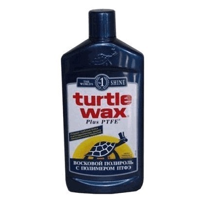 FG6512 Полироль восковой с полимером ПТФЭ Turtle Wax + PTFE 500 ml
