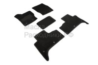 Ворсовые 3D коврики Land Rover RR SPORT II Rest 2017-н.в. черные (комплект) SEINTEX 93040