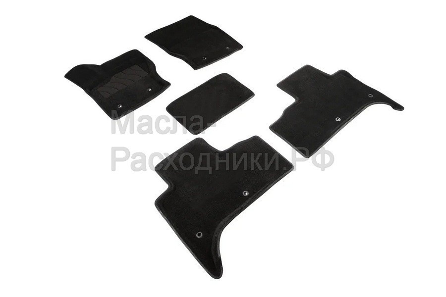 Ворсовые 3D коврики Land Rover RR SPORT II Rest 2017-н.в. черные (комплект) SEINTEX 93040