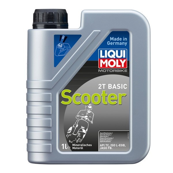 LIQUI MOLY Motorbike 2T Basic Scooter Street TC, FB, L-EGB Масло моторное для скутеров (1л) 1619