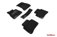 SEINTEX Ворсовые 3D коврики MERCEDES BENZ S-klass W222 Long 2013- черные (комплект) 90256