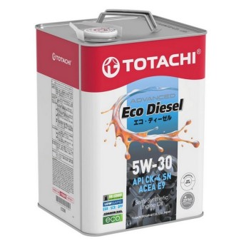 Масло моторное TOTACHI Diesel Eco Semi-Synthetic CK-4/CJ-4/SN 5W-30 (6л) E2206