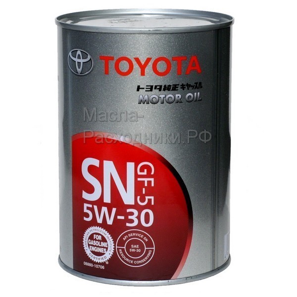 Масло моторное 08880-10806 Toyota 10W-30 SN/CF GF-5 (1л)
