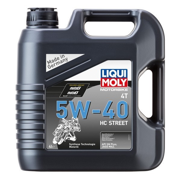 Моторное масло для 4-тактных мотоциклов Motorbike 4T HC Street 5W-40 LIQUI MOLY (4л) 20751