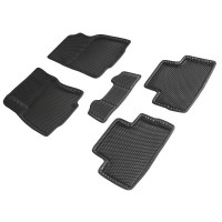 Коврики 3D EVA "РОМБ" Nissan Qashqai II (Российская) 2016-н.в. черный (комплект) 95210 SEINTEX