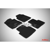 Ворсовые 3D коврики Acura RDX 2014- (Черные) комплект SEINTEX 85955