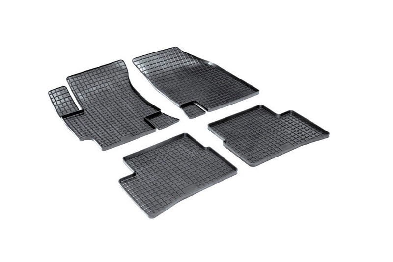 Коврики резиновые с рисунком "Сетка" KIA RIO II 2005-2011 (комплект) SEINTEX 00124