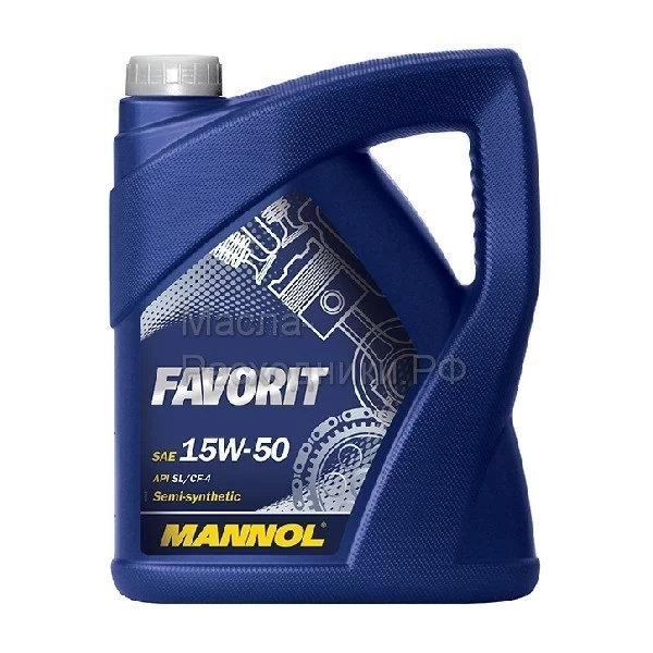 Масло моторное MANNOL Favorit 15W-50 (4л) 4032