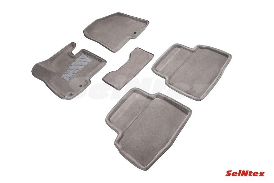SEINTEX Ворсовые 3D коврики HYUNDAI ix35 2010-2015 серые (комплект) 82159