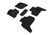 SEINTEX Ворсовые 3D коврики MITSUBISHI PAJERO SPORT 2015- черные (комплект) 89284