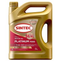 Масло моторное SINTEC PLATINUM 7000 5W-30 A3/B4 SL/CF (5л) 600274 (АКЦИЯ 5 по цене 4)