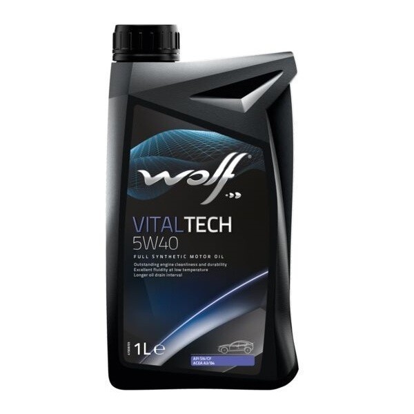 WOLF VITALTECH 5W-40 PI A3/B4 SN/CF Масло моторное (1л) 8311093