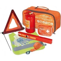 Набор автомобилиста "Техосмотр-2" (Знак+Аптечка+Огнетушитель+Перчатки+Трос+Жилет) AIRLINE ANA002