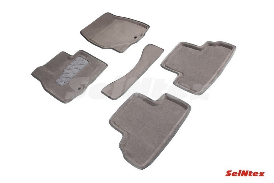 SEINTEX Ворсовые 3D коврики INFINITI EX 35/QX 50 2007-2014 серые (комплект) 82040