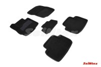 SEINTEX Ворсовые 3D коврики Mitsubishi Eclipse Cross 2017-н.в. черные (комплект) 91335