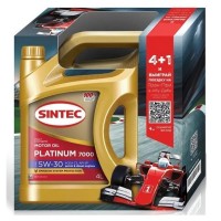 Масло моторное SINTEC PLATINUM 7000 5W-30 С3 SP (5л) 600280 (АКЦИЯ 5 по цене 4)