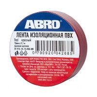 ABRO изолента (красная) ET9121810REDRW