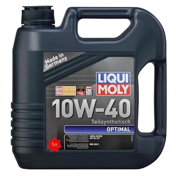 Масло моторное Liqui Moly Optimal 10W-40 (5л) - ПО ЦЕНЕ 4Л