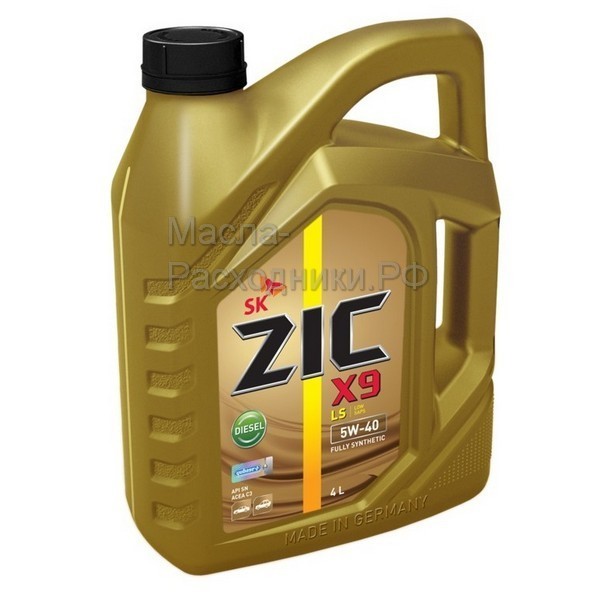Масло моторное ZIC X9 LS 5W-40 Diesel (4л) 162904