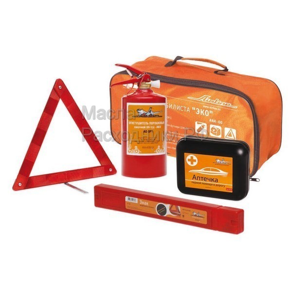 Набор автомобилиста "ЭКО" (Знак+Аптечка+Огнетушитель) AIRLINE ANA00