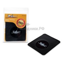 Коврик липучка чёрный большой 138*160 мм AIRLINE ASMBB03