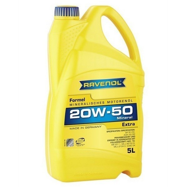Масло моторное Ravenol Formel Extra SF-CD 20W-50 (5л) 111311500101999