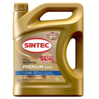 Масло моторное SINTEC PREMIUM 9000 0W-30 С3 SP/CF (АКЦИЯ 5л по цене 4л) 600283