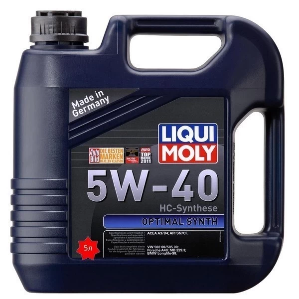 Масло моторное Liqui Moly Optimal Synth 5W-40 (5л) - ПО ЦЕНЕ 4Л