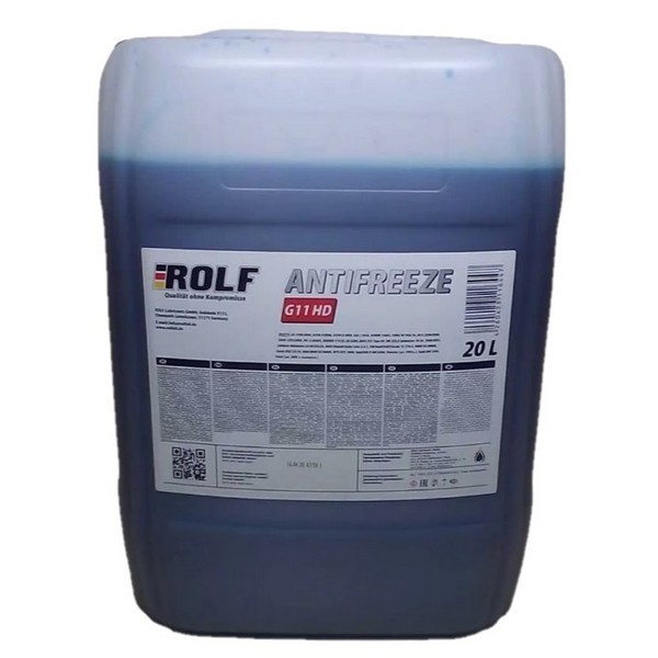 Антифриз ROLF G11 HD голубовато-зеленый (20л) 70021