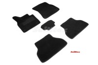 Ворсовые коврики 3D BMW X5 E-70 2007-2014 черные (комплект) 95676 SEINTEX
