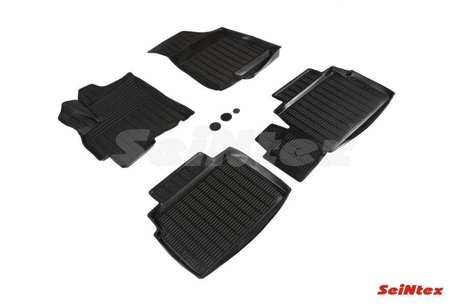 Полиуретановые коврики салона для Chery Tiggo VII 2016-н.в. (шт) SEINTEX 94397